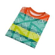 Vibrant Unisex Cut & Sew Tee, Colorful Graphic T-Shirt, Unique Pattern Top, Casual Wear, Gift for Art Lovers, Summer Apparel - Image 6