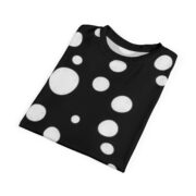 Polka Dot Women Tee, Trendy AOP T-Shirt for Casual Wear, Graphic Tee, Modern Style, Gift Idea for Birthdays and Holidays - Image 5