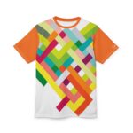 Colorful Geometric Unisex Tee - Trendy Summer Shirt, Casual Wear, Vibrant Fashion, Gift for Him/Her, Festival Look