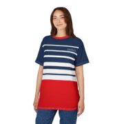 Striking Striped Unisex Tee | Nautical Summer Shirt, Casual Wear, Beach Days, Gift for Him or Her, Vacation Outfit, Everyday Style - Image 4