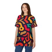 Vibrant Unisex Graphic Tee, Colorful Artistic T-Shirt, Unique Casual Wear, Gift for Art Lovers, Trending Summer Fashion - Image 4
