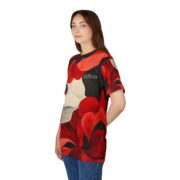 Floral Women Cut & Sew Tee - Vibrant AOP, Trendy Streetwear, Perfect for Ladies - Image 4