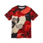 Floral Women Cut & Sew Tee - Vibrant AOP, Trendy Streetwear, Perfect for Ladies