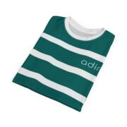 Trendy Striped Unisex Tee, Casual Summer Shirt, Graphic Tee for Every Day, Gift for Friends, Stylish Streetwear - Image 5