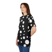 Polka Dot Women Tee, Trendy AOP T-Shirt for Casual Wear, Graphic Tee, Modern Style, Gift Idea for Birthdays and Holidays - Image 4
