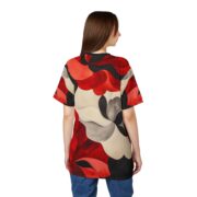 Floral Women Cut & Sew Tee - Vibrant AOP, Trendy Streetwear, Perfect for Ladies - Image 3