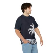 Palm Beach Black Tee – Tropical Palm Tree Graphic T‑Shirt - Image 6