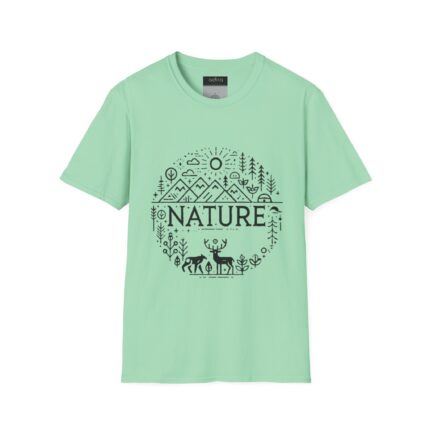 Nature Graphic T-Shirt — Mountain & Forest Outdoor Tee